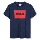 Camiseta algod&oacute;n y manga corta HUGO 
                    NI&Ntilde;O
