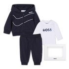 Conjunto de pantal&oacute;n, c&aacute;rdigan y camiseta BOSS 
                    NI&Ntilde;O