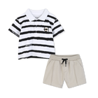 Conjunto polo y pantal&oacute;n corto KARL LAGERFELD KIDS 
                    NI&Ntilde;O