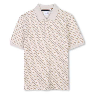 Polo recto estampado BOSS NI&Ntilde;O