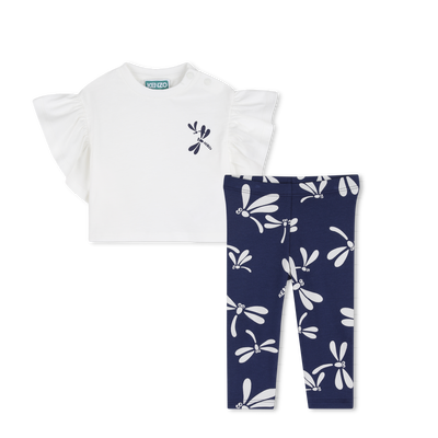 CONJUNTO DE CAMISETA Y LEGGINGS KENZO KIDS NI&Ntilde;A