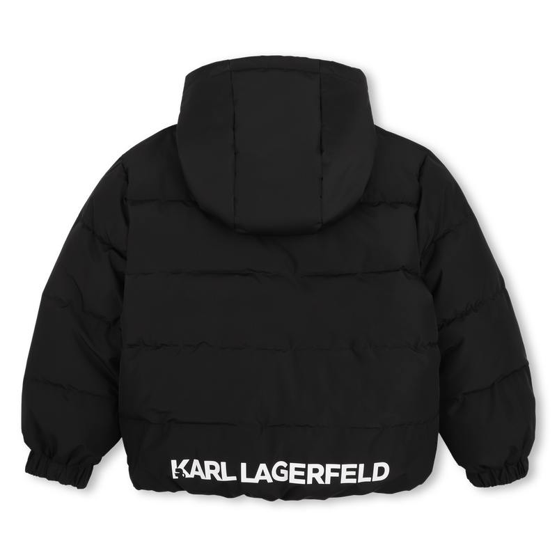 Chaqueta acolchada con capucha KARL LAGERFELD KIDS 
                        NI&Ntilde;O