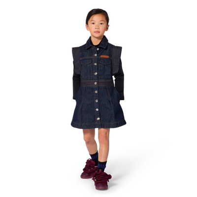 Vestido de denim LANVIN NI&Ntilde;A