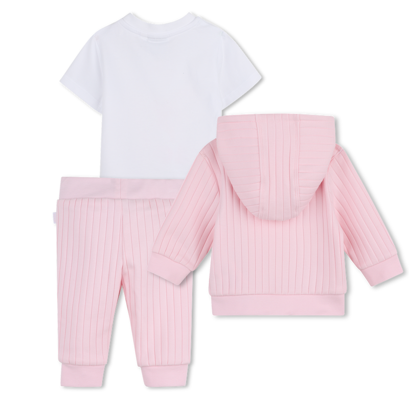 CONJUNTO DE C&Aacute;RDIGAN + PANTAL&Oacute;N + CAMISETA BOSS 
                        NI&Ntilde;A