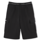 Bermudas con bolsillos KARL LAGERFELD KIDS 
                    NI&Ntilde;O