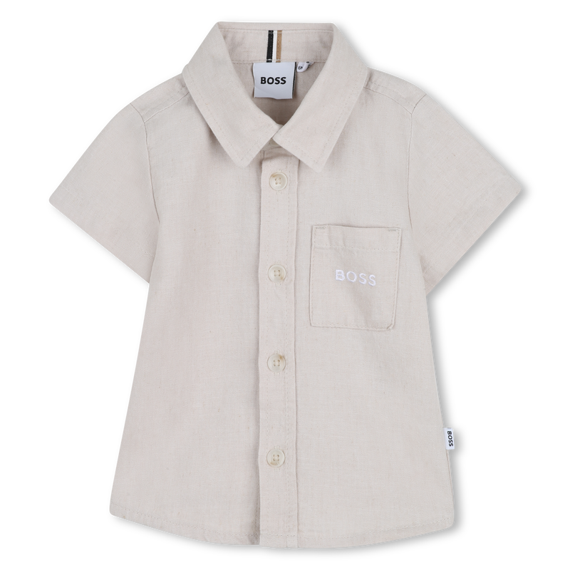 CAMISA DE MANGA CORTA BOSS 
                        NI&Ntilde;O