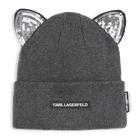 Gorro de punto de oreja de fantas&iacute;a KARL LAGERFELD KIDS 
                    NI&Ntilde;A