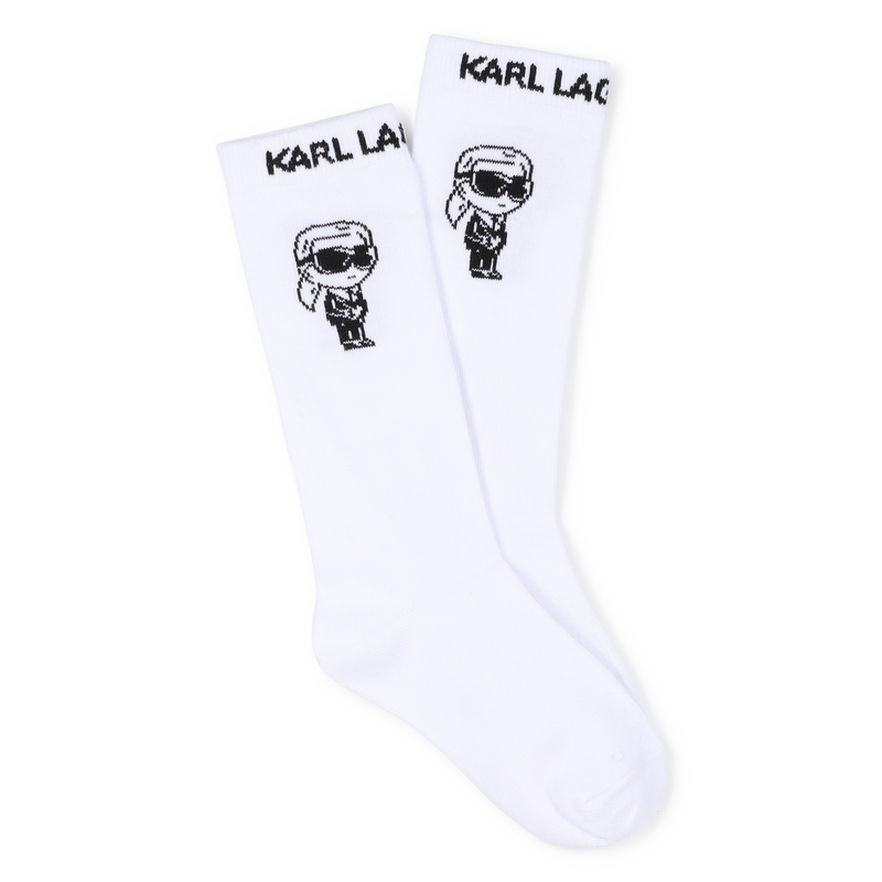 CALCETINES HASTA LA RODILLA ESTAMPADOS KARL LARGERFELD KIDS 
                        UNISEXO