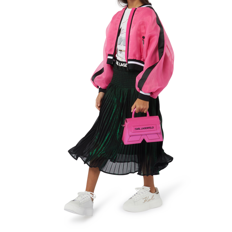 Falda midi plisada e irisada KARL LAGERFELD KIDS 
                        NI&Ntilde;A