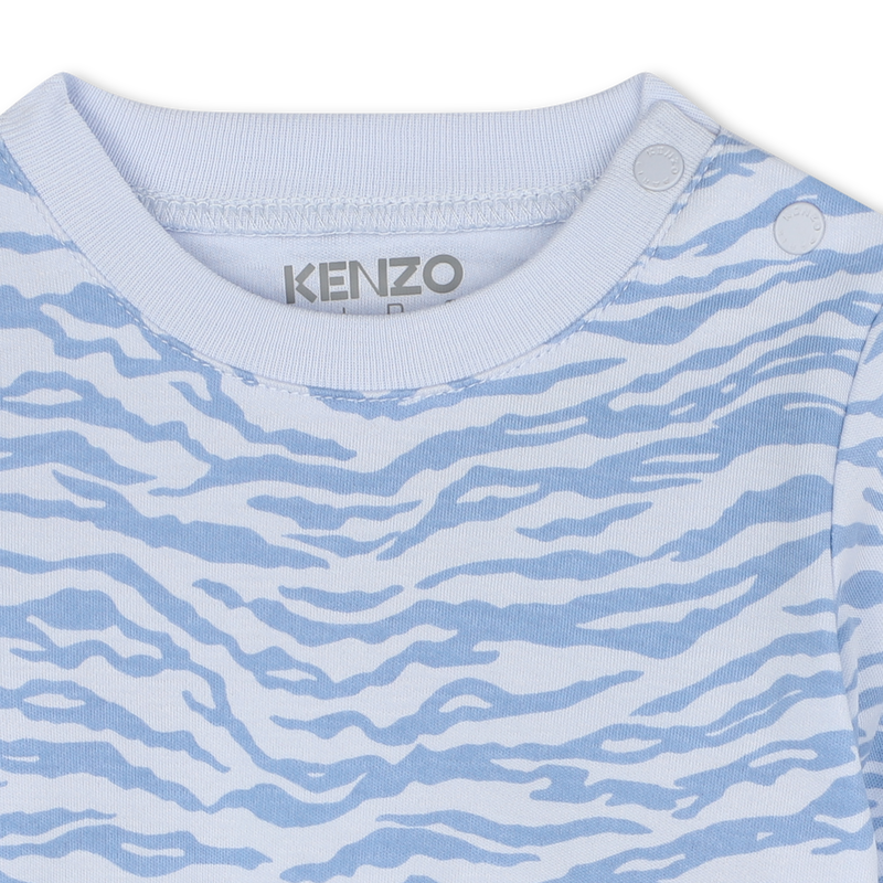 Camiseta y peto de algod&oacute;n KENZO KIDS 
                        NI&Ntilde;O