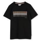 Camiseta manga corta y algod&oacute;n, NEGRO, hi-res