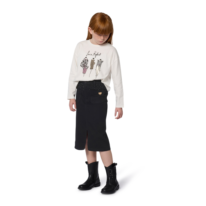 Falda midi denim SONIA RYKIEL 
                        NI&Ntilde;A