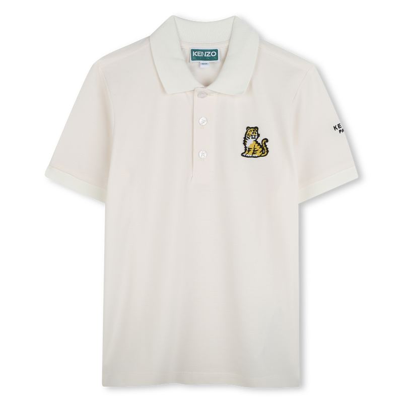 Polo algod&oacute;n de manga corta KENZO KIDS 
                        UNISEXO