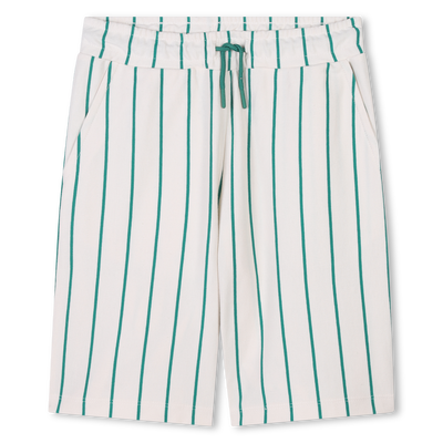 Bermudas de algod&oacute;n y rayas KENZO KIDS NI&Ntilde;O