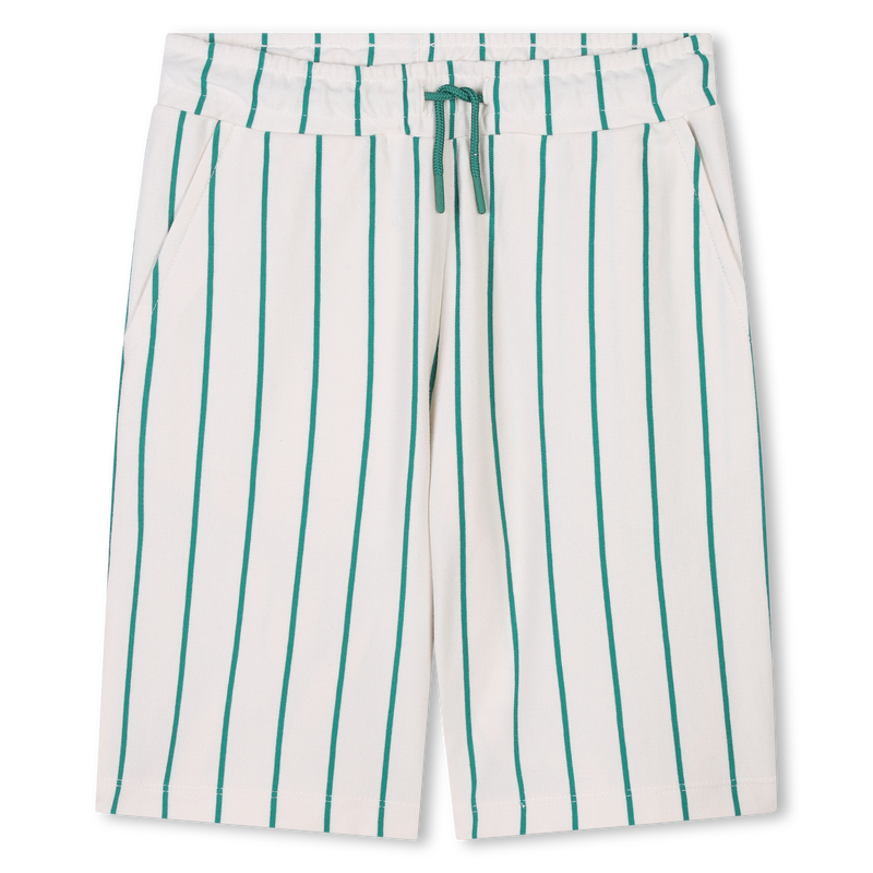 Bermudas de algod&oacute;n y rayas KENZO KIDS 
                        NI&Ntilde;O