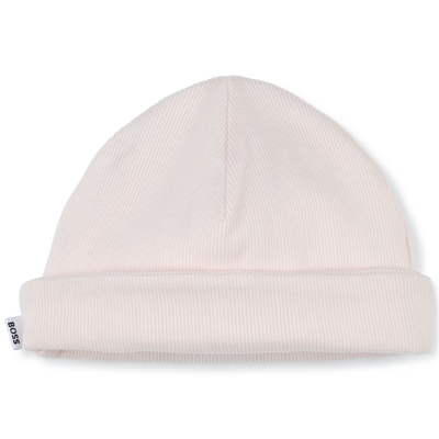 Gorro acanalado con vuelta BOSS NI&Ntilde;A