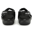 Sandalias de cuero con velcro KARL LAGERFELD KIDS 
                    NI&Ntilde;O