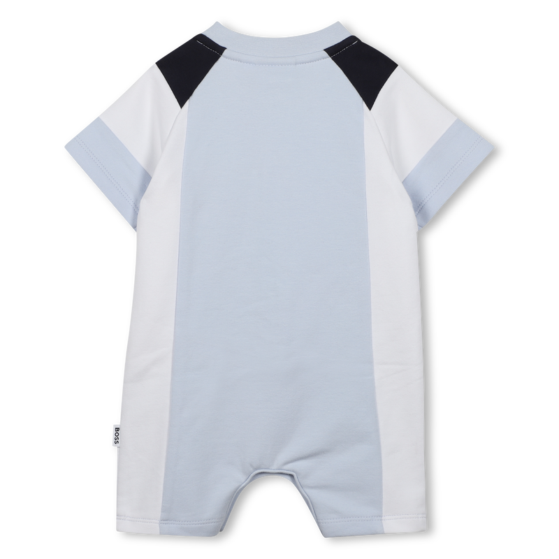 Mono corto tricolor BOSS 
                        NI&Ntilde;O