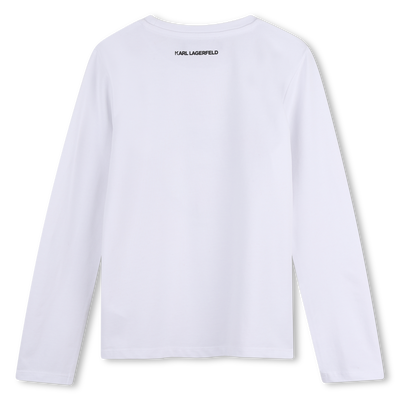 Camiseta de manga larga KARL LAGERFELD KIDS NI&Ntilde;A