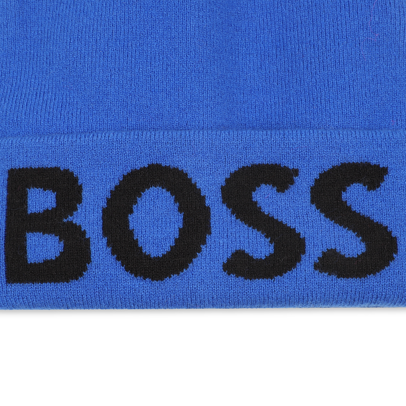 Gorro de punto con solapas BOSS 
                        NI&Ntilde;O