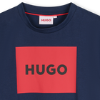 Camiseta algod&oacute;n y manga corta HUGO 
                    NI&Ntilde;O