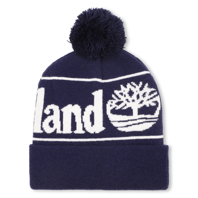 Gorro de punto con pomp&oacute;n jacquard TIMBERLAND NI&Ntilde;O