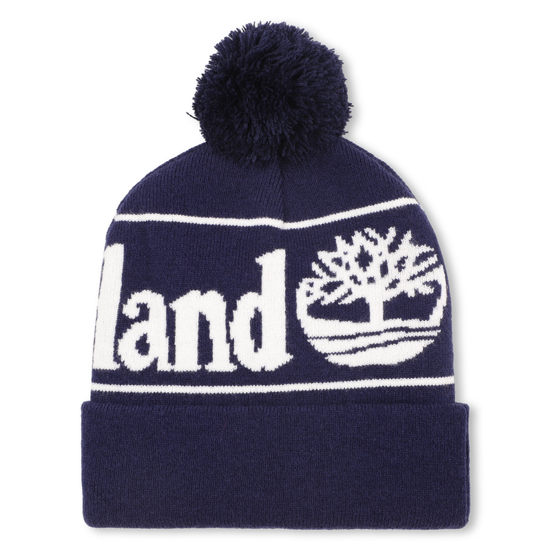 Gorro de punto con pomp&oacute;n jacquard TIMBERLAND 
                        NI&Ntilde;O