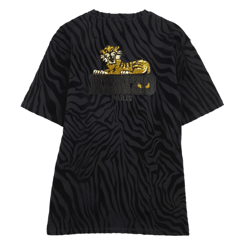 Vestido camisero de camiseta recta KENZO KIDS 
                        NI&Ntilde;A