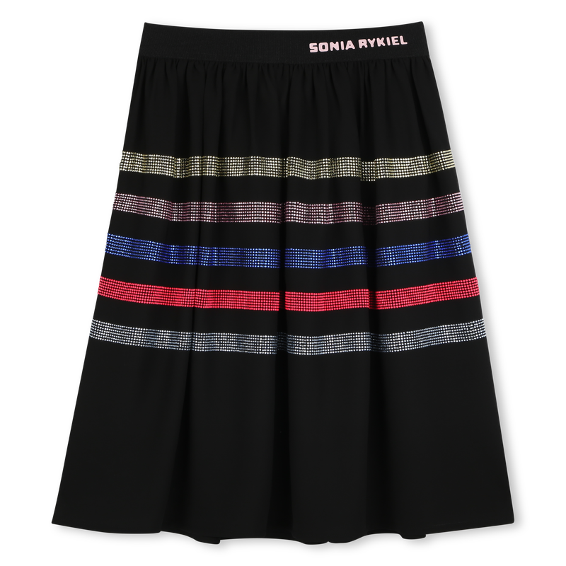 Falda de crep&eacute; con pedrer&iacute;a SONIA RYKIEL 
                        NI&Ntilde;A