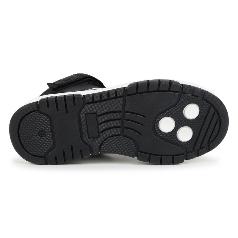 Zapatillas altas de cuero KARL LAGERFELD KIDS 
                        NI&Ntilde;O