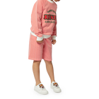 Bermudas de algod&oacute;n y rayas KENZO KIDS 
                    NI&Ntilde;O