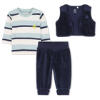 Conjunto de tres piezas con estampado de cebra TIMBERLAND 
                    NI&Ntilde;O