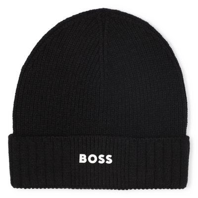 Gorro de punto con logo BOSS NIÑO