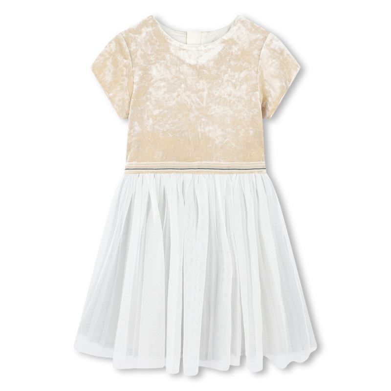 Vestido bimaterial BILLIEBLUSH 
                        NI&Ntilde;A