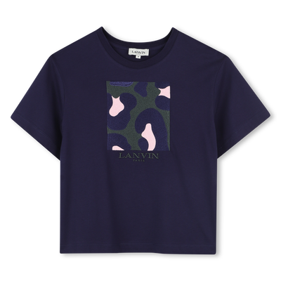 Camiseta de manga corta estampada LANVIN NI&Ntilde;A