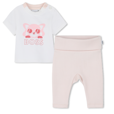 Conjunto camiseta y leggigns BOSS NI&Ntilde;A