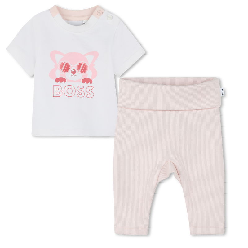 Conjunto camiseta y leggigns BOSS 
                        NI&Ntilde;A