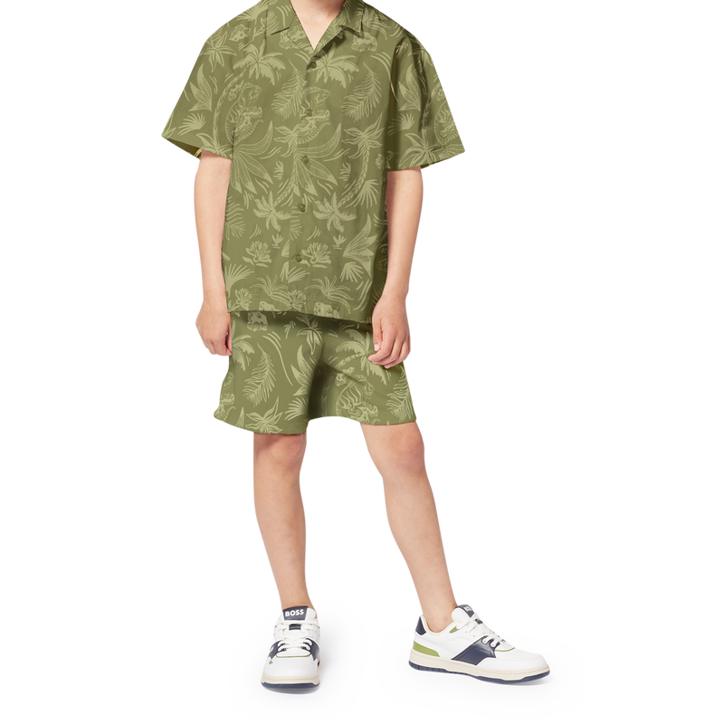 Bermudas de algod&oacute;n estampadas BOSS 
                        NI&Ntilde;O