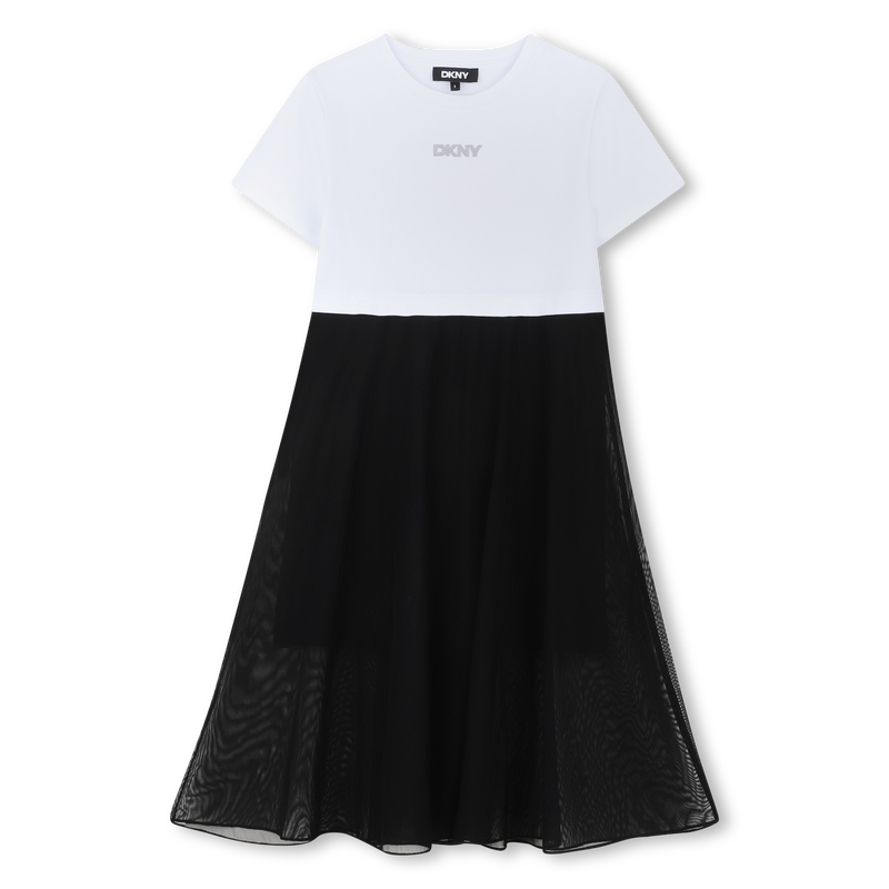 Vestido efecto 2 en 1 DKNY 
                        NI&Ntilde;A