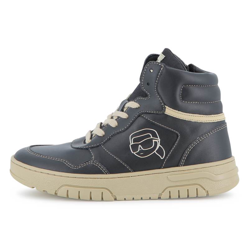 Zapatillas altas con cordones KARL LARGERFELD KIDS 
                        NI&Ntilde;O