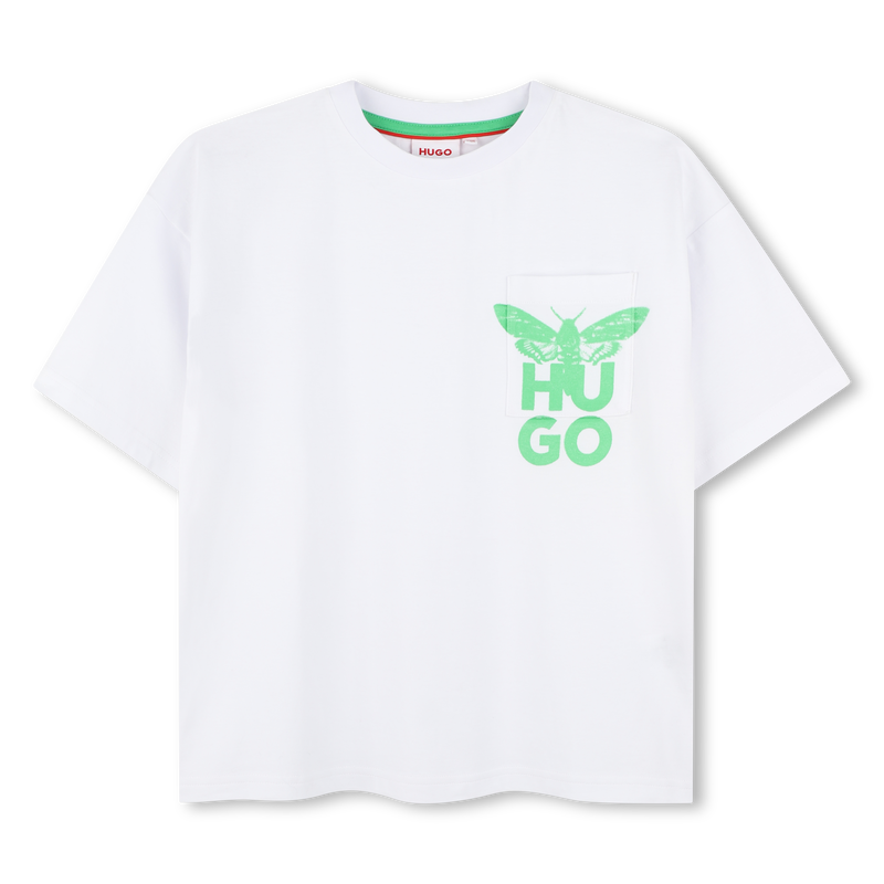 Camiseta manga corta y algod&oacute;n HUGO 
                        NI&Ntilde;O