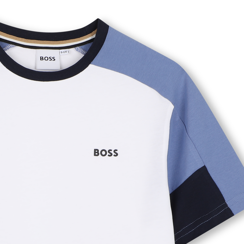 CONJUNTO CAMISETA + BERMUDAS BOSS 
                        NI&Ntilde;O
