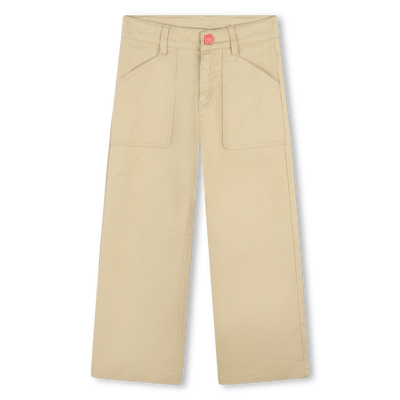 Pantal&oacute;n acampanado de algod&oacute;n KENZO KIDS NI&Ntilde;A