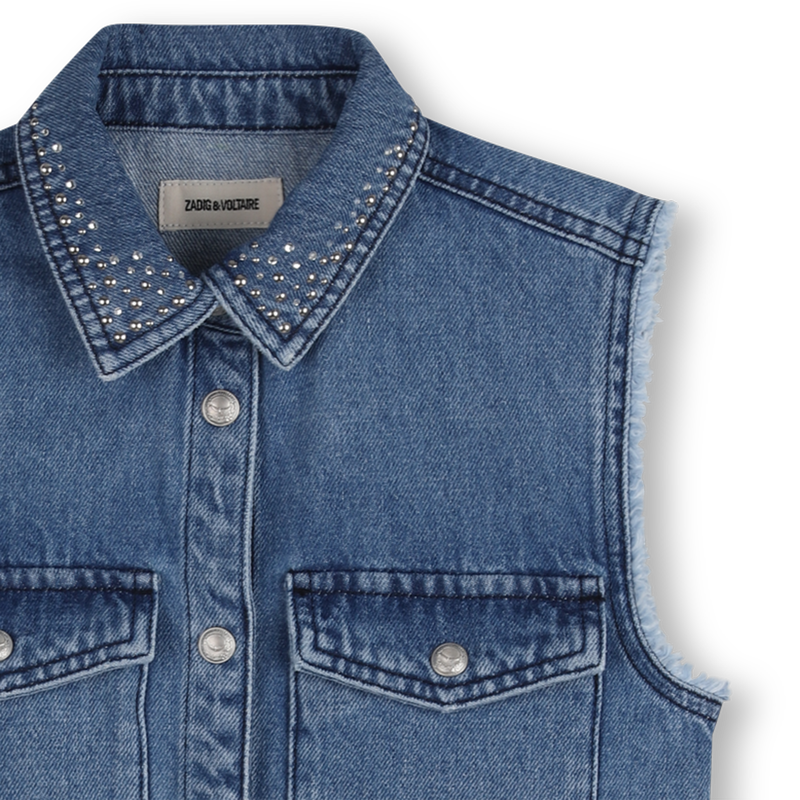 VESTIDO CAMISERO SIN MANGAS ZADIG & VOLTAIRE 
                        NI&Ntilde;A