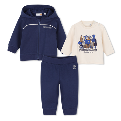 Conjunto de pantal&oacute;n, c&aacute;rdigan y camiseta TIMBERLAND NI&Ntilde;O