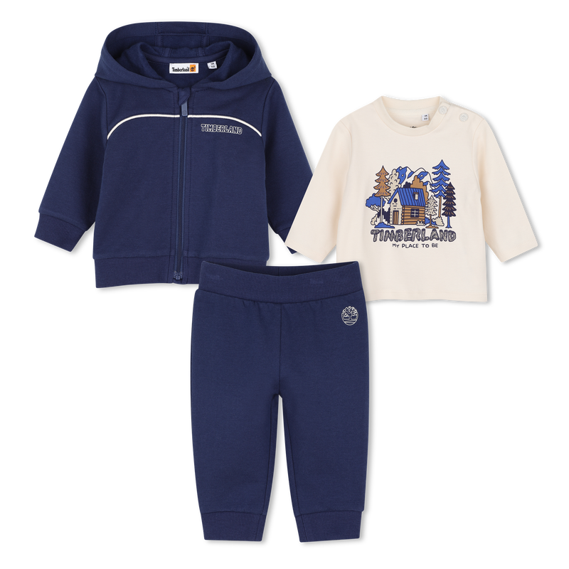 Conjunto de pantal&oacute;n, c&aacute;rdigan y camiseta TIMBERLAND 
                        NI&Ntilde;O