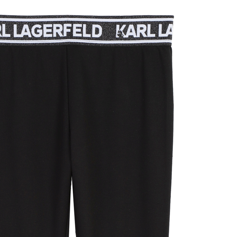 Leggings de cintura metalizada KARL LARGERFELD KIDS 
                        NI&Ntilde;A