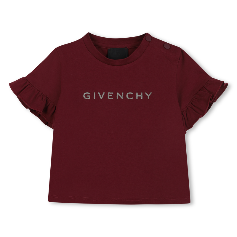 Camiseta con volantes GIVENCHY 
                        NI&Ntilde;A