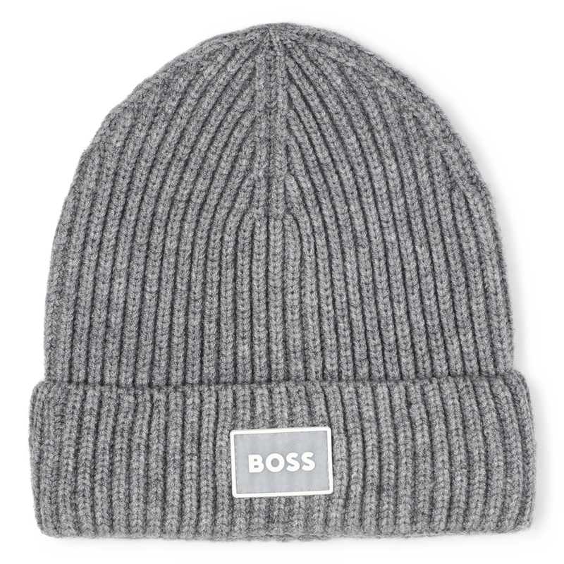 Gorro de punto con insignia BOSS 
                        NI&Ntilde;O