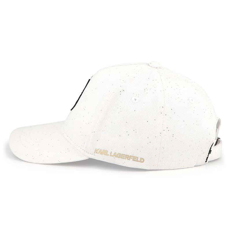 Gorra ajustable de algod&oacute;n KARL LAGERFELD KIDS 
                        NI&Ntilde;A